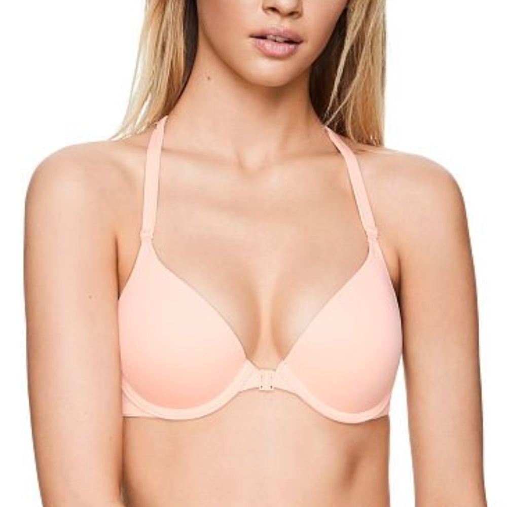 VS Pink Wear Everywhere Strappy Push Up Bra 32C